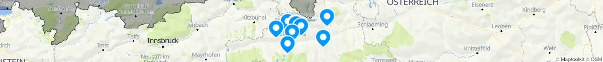 Map view for Pharmacies emergency services nearby Maria Alm am Steinernen Meer (Zell am See, Salzburg)